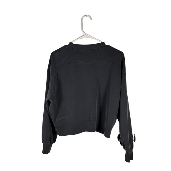 Lululemon softstreme Fit Crewneck Pullover Lightweight Sweatshirt Black Size 4 - Picture 3 of 4